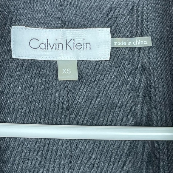 Calvin Klein Black Open Front  Waterfall Cardigan Jacket Size XS - Picture 7 of 9